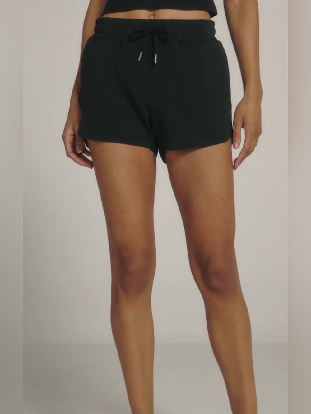 7 Diamonds Ellis 3” Black Drawstring Women’s Shorts